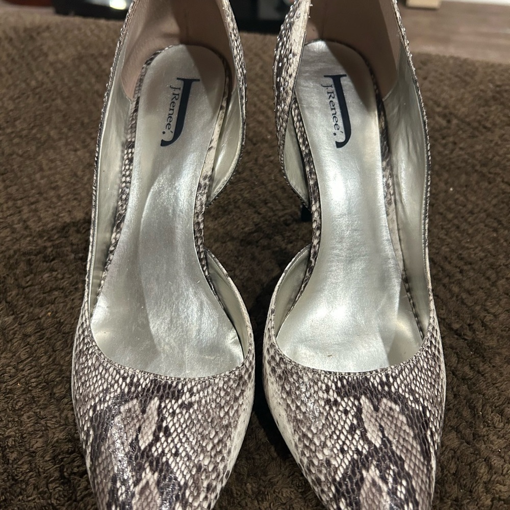 J.Renee Snakeskin Patterned Heels - Picture 3 of 6